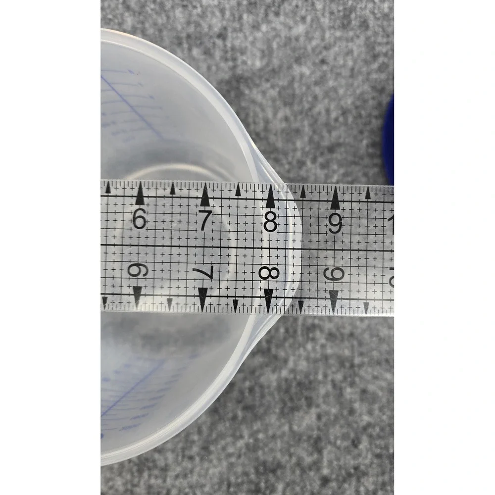 Vtg Tupperware Mix-N-Stor Measuring Pitcher 8 Cup 2L Blue 1629 2-Piece Lid USA